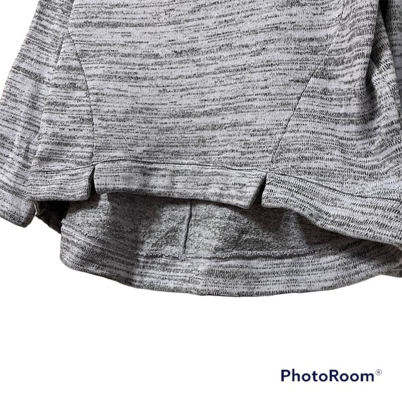 ANTHROPOLOGIE Saturday Sunday Lilac Grey Marled Cowl Neck Boxy Sweater Size S - Picture 6 of 9